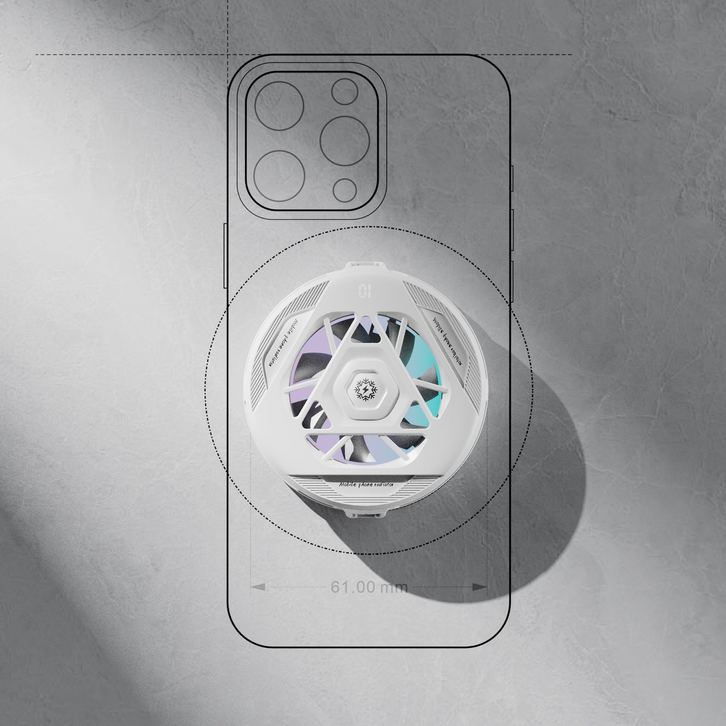 CyroCore Magnetic Phone Cooler with Digital Display